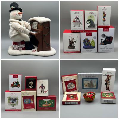 LOT 48: Hallmark Keepsake Tree Ornaments & More - Pirates Of The Caribbean, The Nightmare Before Christmas & More