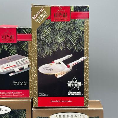 LOT 50: Star Trek Themed Hallmark Keepsake Ornaments