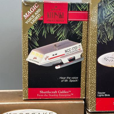 LOT 50: Star Trek Themed Hallmark Keepsake Ornaments