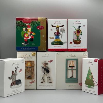 LOT 51: Hallmark Keepsake Ornaments - A Christmas Story, The Simpsons, Looney Tunes & More