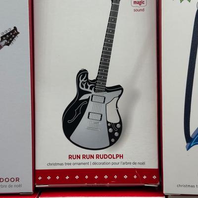 LOT 52: Guitar Themed Hallmark Keepsake Ornaments