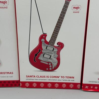 LOT 52: Guitar Themed Hallmark Keepsake Ornaments