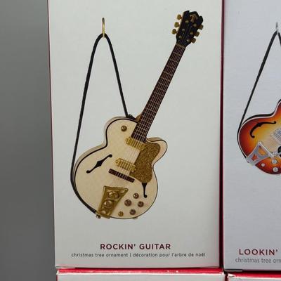 LOT 52: Guitar Themed Hallmark Keepsake Ornaments