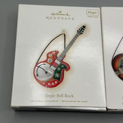 LOT 52: Guitar Themed Hallmark Keepsake Ornaments