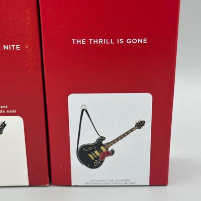 LOT 52: Guitar Themed Hallmark Keepsake Ornaments