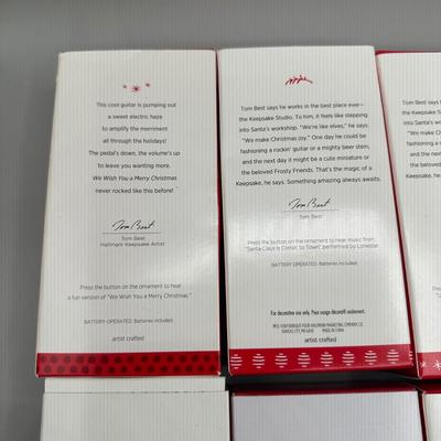 LOT 52: Guitar Themed Hallmark Keepsake Ornaments