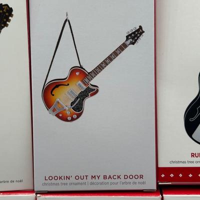 LOT 52: Guitar Themed Hallmark Keepsake Ornaments