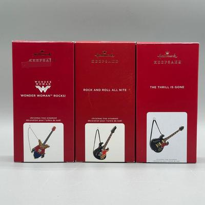 LOT 52: Guitar Themed Hallmark Keepsake Ornaments