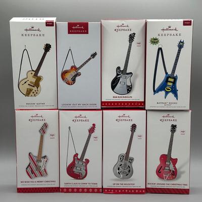 LOT 52: Guitar Themed Hallmark Keepsake Ornaments