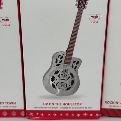 LOT 52: Guitar Themed Hallmark Keepsake Ornaments