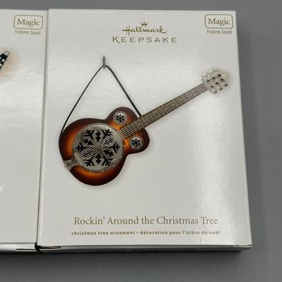 LOT 52: Guitar Themed Hallmark Keepsake Ornaments