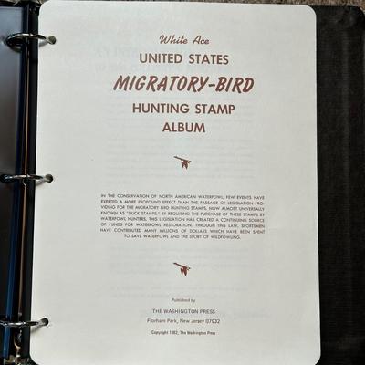LOT 53: Migratory Bird Hunting Stamps / The Heritage Collection Stamp Albums