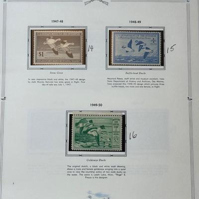 LOT 53: Migratory Bird Hunting Stamps / The Heritage Collection Stamp Albums