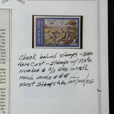 LOT 53: Migratory Bird Hunting Stamps / The Heritage Collection Stamp Albums