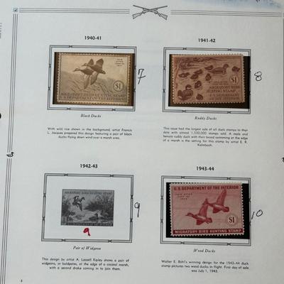 LOT 53: Migratory Bird Hunting Stamps / The Heritage Collection Stamp Albums