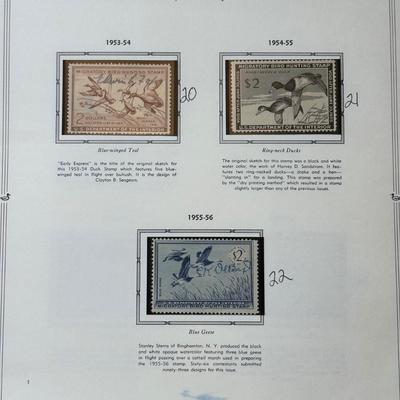LOT 53: Migratory Bird Hunting Stamps / The Heritage Collection Stamp Albums