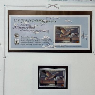LOT 53: Migratory Bird Hunting Stamps / The Heritage Collection Stamp Albums