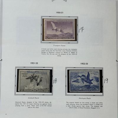 LOT 53: Migratory Bird Hunting Stamps / The Heritage Collection Stamp Albums