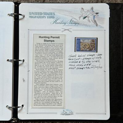 LOT 53: Migratory Bird Hunting Stamps / The Heritage Collection Stamp Albums