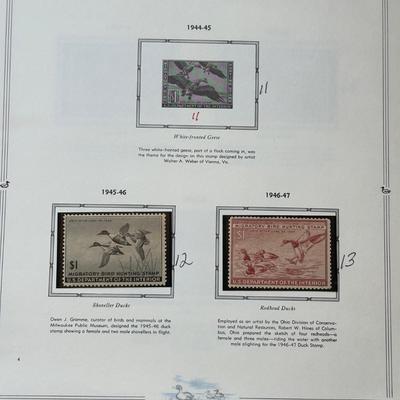 LOT 53: Migratory Bird Hunting Stamps / The Heritage Collection Stamp Albums