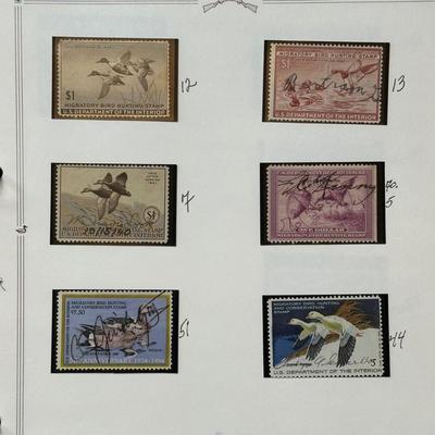 LOT 53: Migratory Bird Hunting Stamps / The Heritage Collection Stamp Albums