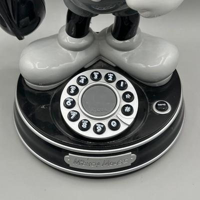 LOT NT: Vintage Black & White Disney Mickey Mouse Telephone
