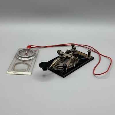 LOT 57: Vintage J-38 Telegraph & Compass