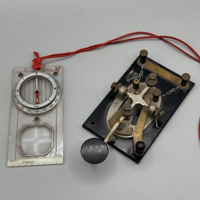 LOT 57: Vintage J-38 Telegraph & Compass