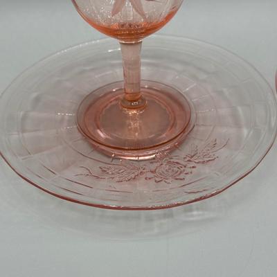 LOT 61: Vintage Pink Depression Glass & More