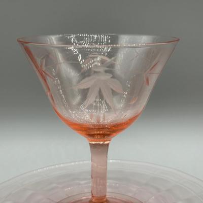 LOT 61: Vintage Pink Depression Glass & More