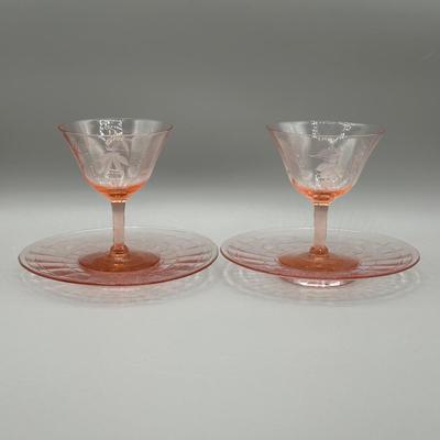 LOT 61: Vintage Pink Depression Glass & More