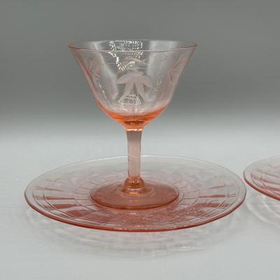 LOT 61: Vintage Pink Depression Glass & More