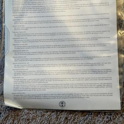 LOT 62: The Night Before Christmas Home Is Where The Heart Is Signed Print by Thomas Kinkade w/ Certificate Of Authenticity