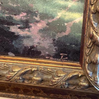 LOT 63: 10th anniversary Archive Collection Creekside Trail Signed Print by Thomas Kinkade w/ Certificate Of Authenticity