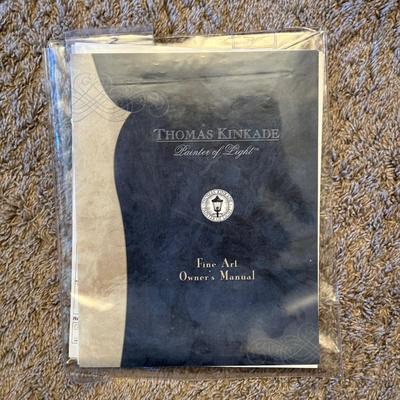 LOT 63: 10th anniversary Archive Collection Creekside Trail Signed Print by Thomas Kinkade w/ Certificate Of Authenticity