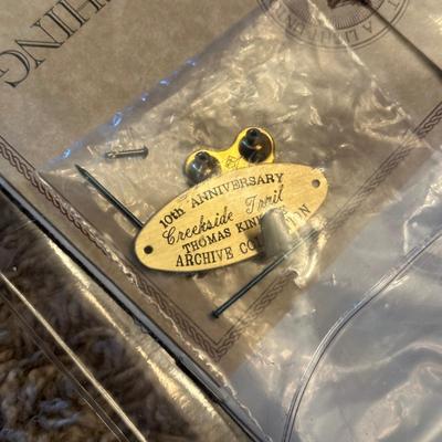 LOT 63: 10th anniversary Archive Collection Creekside Trail Signed Print by Thomas Kinkade w/ Certificate Of Authenticity