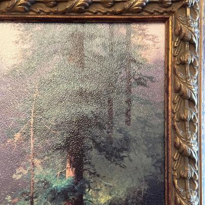 LOT 63: 10th anniversary Archive Collection Creekside Trail Signed Print by Thomas Kinkade w/ Certificate Of Authenticity