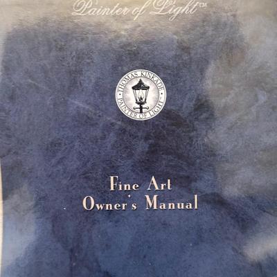 LOT 63: 10th anniversary Archive Collection Creekside Trail Signed Print by Thomas Kinkade w/ Certificate Of Authenticity