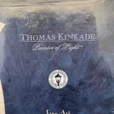 LOT 63: 10th anniversary Archive Collection Creekside Trail Signed Print by Thomas Kinkade w/ Certificate Of Authenticity