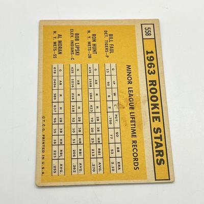 LOT 64: 1960s Baseball Cards - 1961 Ron Santo Rookie and Whitey Ford, 1962 Brooks Robinson and Whitey Herzog, 1965 Don Drysdale and More