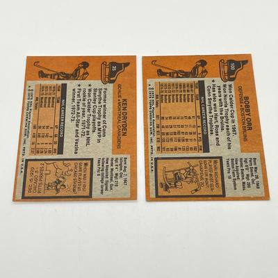 LOT 67: 8 Vintage NHL Cards - Bobby Orr, Gordie Howe, Bobby Clarke, and More