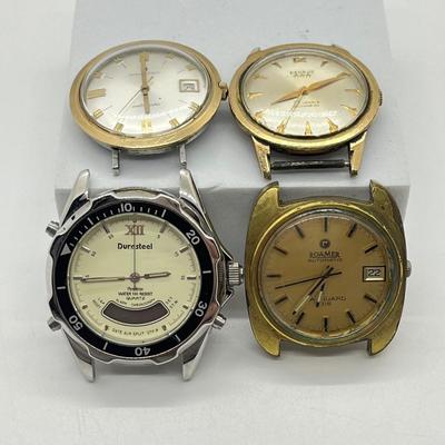 LOT 68: Men’s Watches - In Need of Bands/Repair - Hamilton, Roamer, Benrus, Armitron