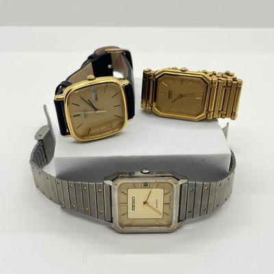 LOT 69J: Three Seiko Watches