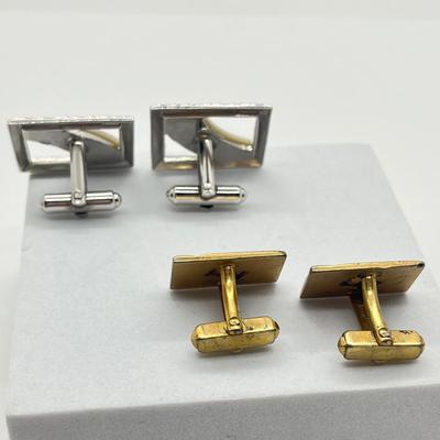 LOT 70J: Men’s Jewelry Collection - Cuff Links, Money Clips, Lighters, Tie Clips (One Gold Fill), and More