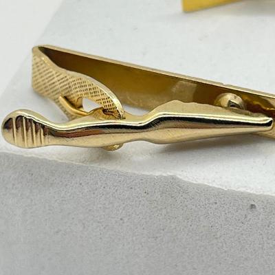 LOT 70J: Men’s Jewelry Collection - Cuff Links, Money Clips, Lighters, Tie Clips (One Gold Fill), and More