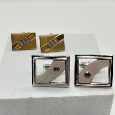 LOT 70J: Men’s Jewelry Collection - Cuff Links, Money Clips, Lighters, Tie Clips (One Gold Fill), and More