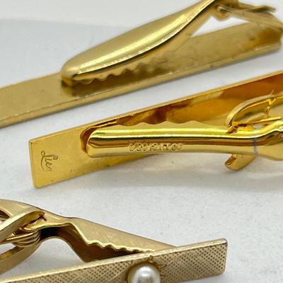 LOT 70J: Men’s Jewelry Collection - Cuff Links, Money Clips, Lighters, Tie Clips (One Gold Fill), and More