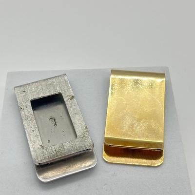 LOT 70J: Men’s Jewelry Collection - Cuff Links, Money Clips, Lighters, Tie Clips (One Gold Fill), and More