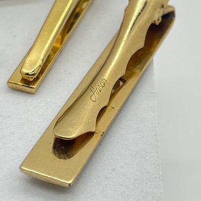 LOT 70J: Men’s Jewelry Collection - Cuff Links, Money Clips, Lighters, Tie Clips (One Gold Fill), and More