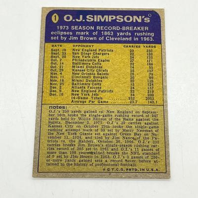 LOT 71: 1970s NFL Football Cards - Walter Payton, Namath, OJ Simpson and More